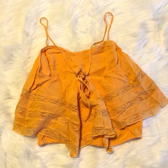 NWT Free People Home Again Orange Camisole - Picture 2 of 4